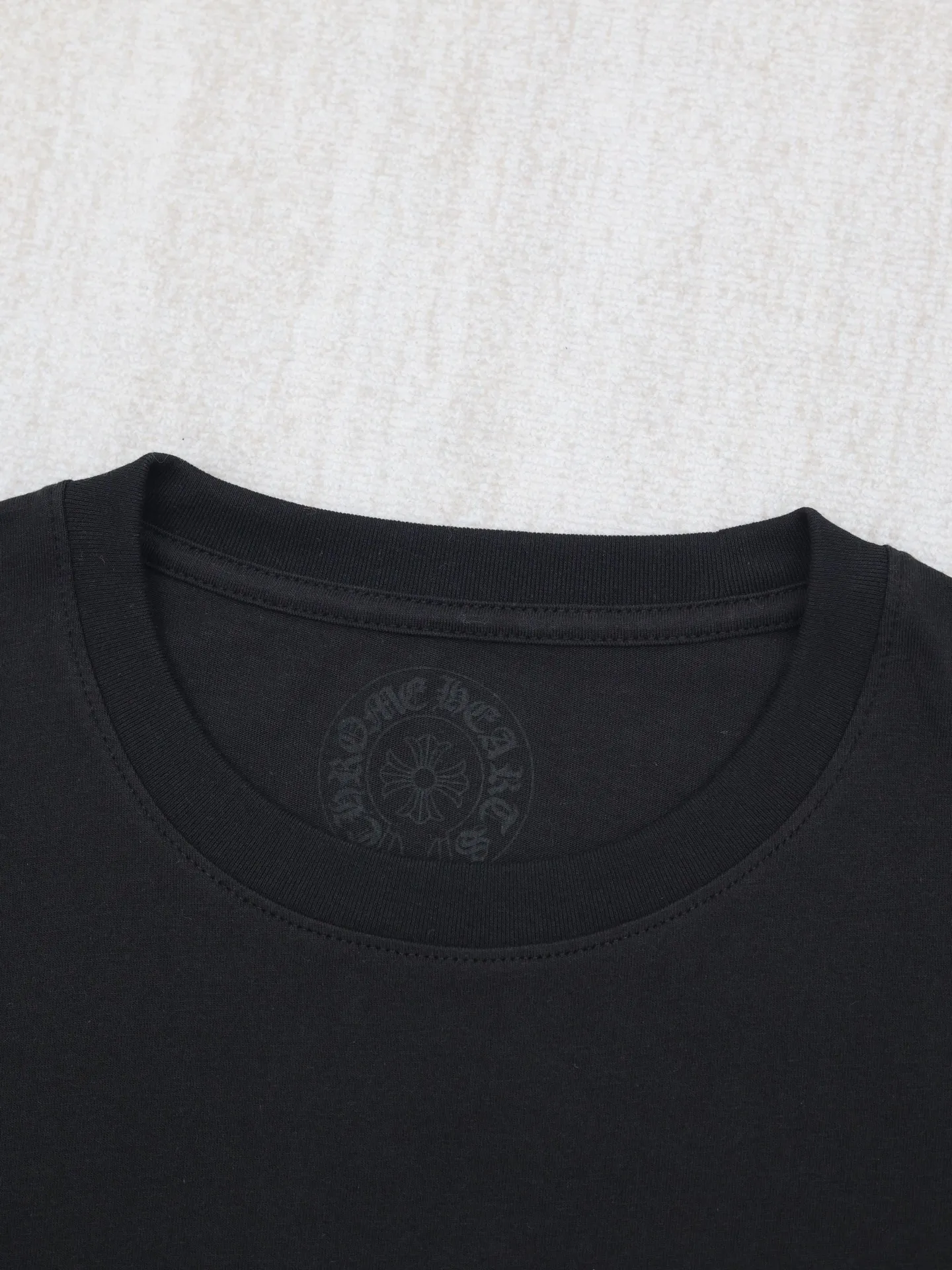 🅿️280 Chrome Hearts*/Chrome Hearts 25 new shadow cross short-sleeved T-shirt. The fabric is made of 26-woven 200g cotton, and the printing is hand-printed with glue. Size: S/M/L